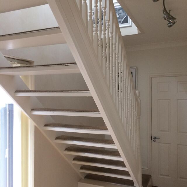 #before and after #oakandglass stairs